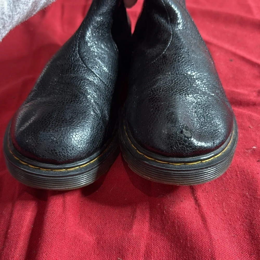 Dr. Martens Shiny Black Leather Boots